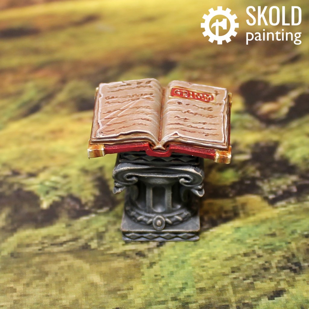 Story book, first player token